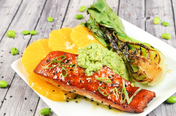 Agave-Ginger Glazed Salmon Recipe - Home Chef