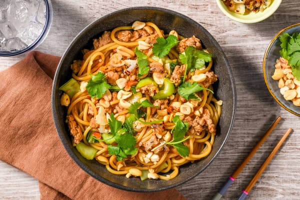 Dan Dan Pork Noodle Stir-Fry