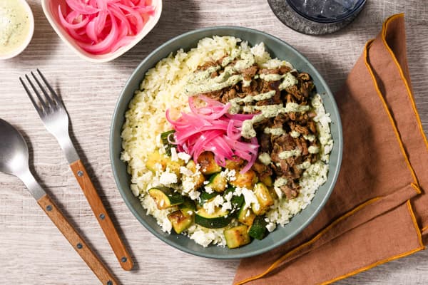 Build-Your-Own Herby Feta Beef Bowl Recipe - Home Chef