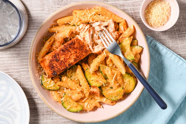 Blackened Salmon Pasta
