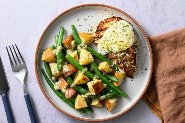 Grilled Chicken in Garlic Cream