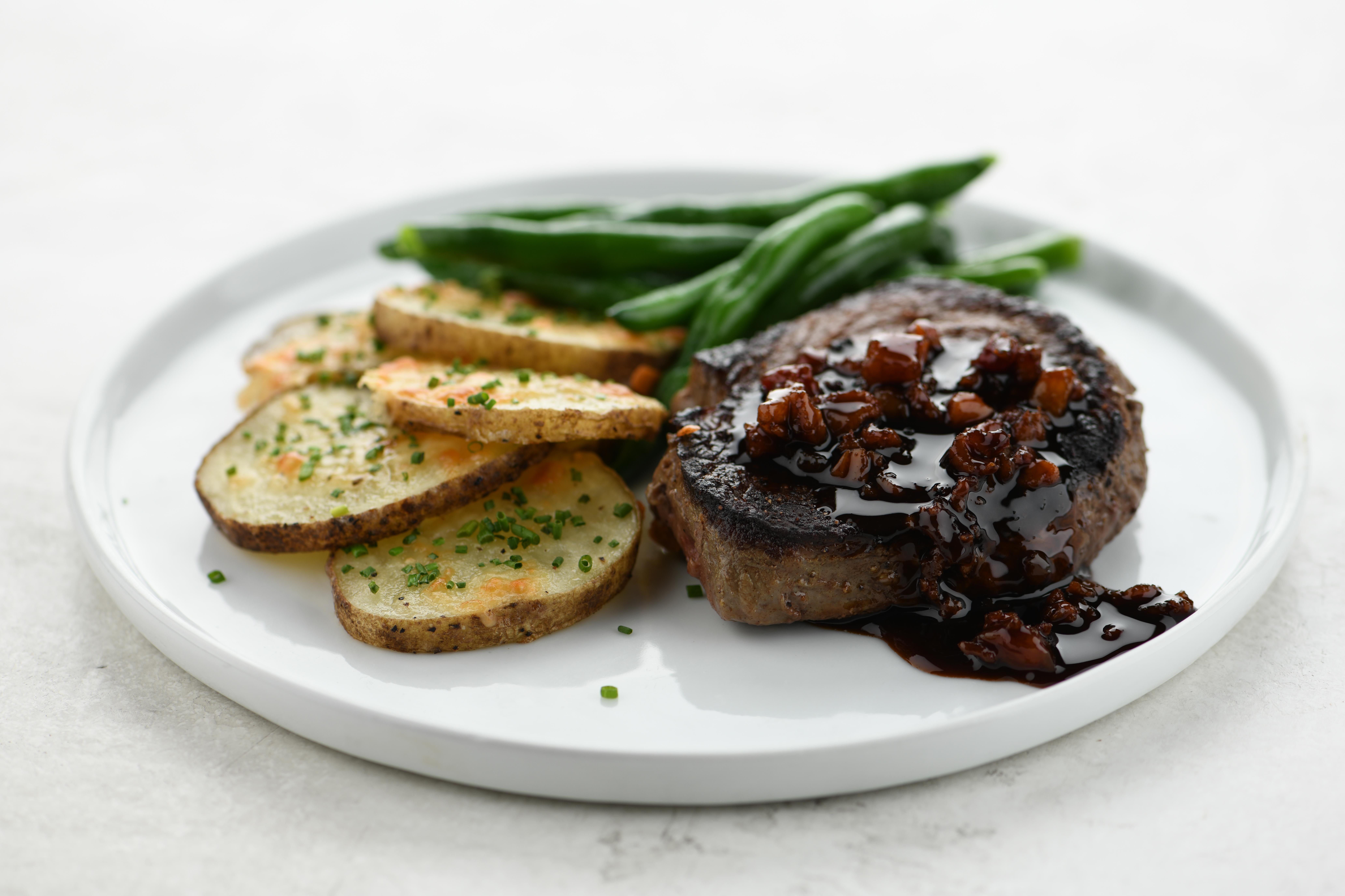Sirloin Steak and Sherry Bacon Demi Recipe - Home Chef