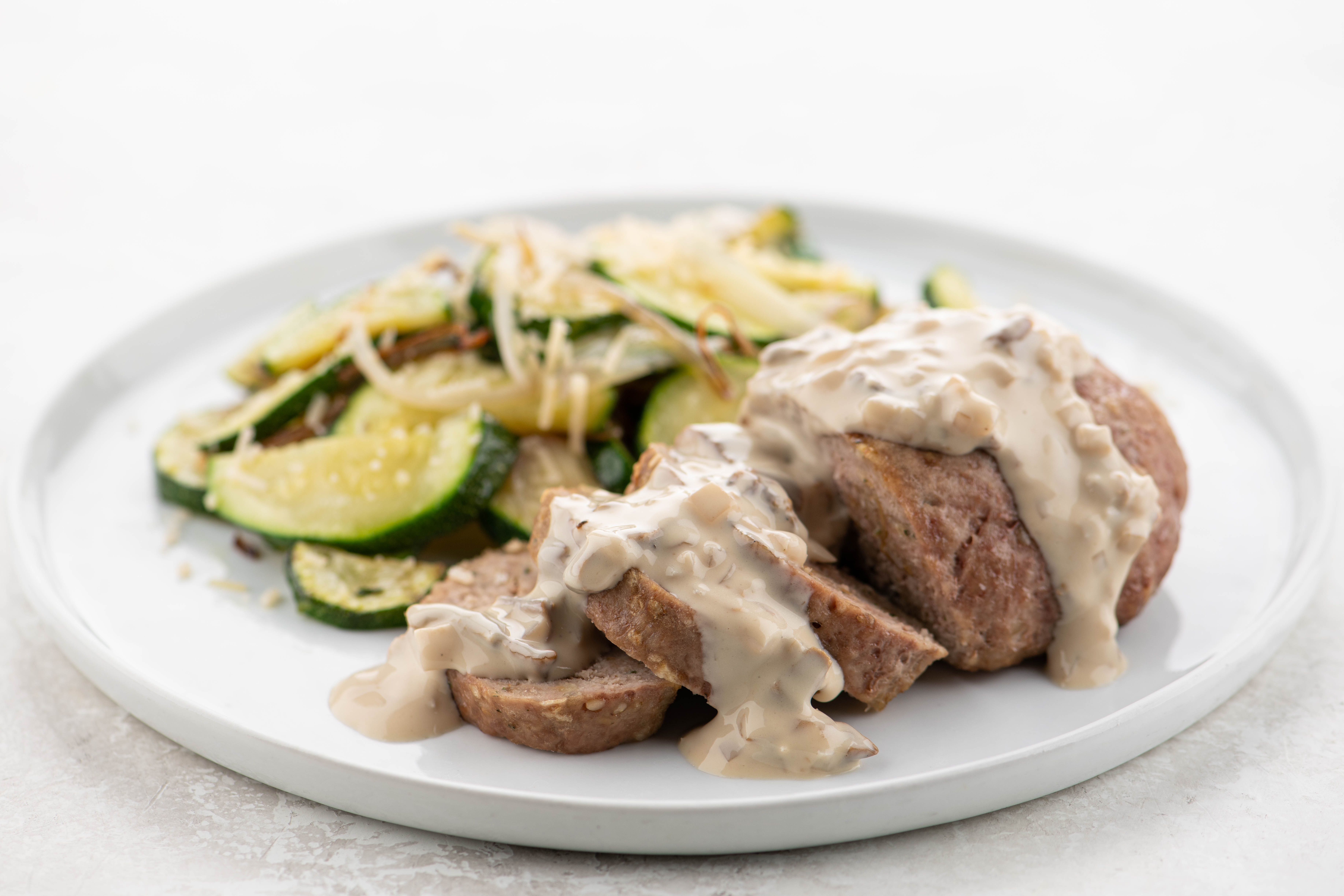 Turkey Meatloaf and Porcini Cream Sauce Recipe Home Chef