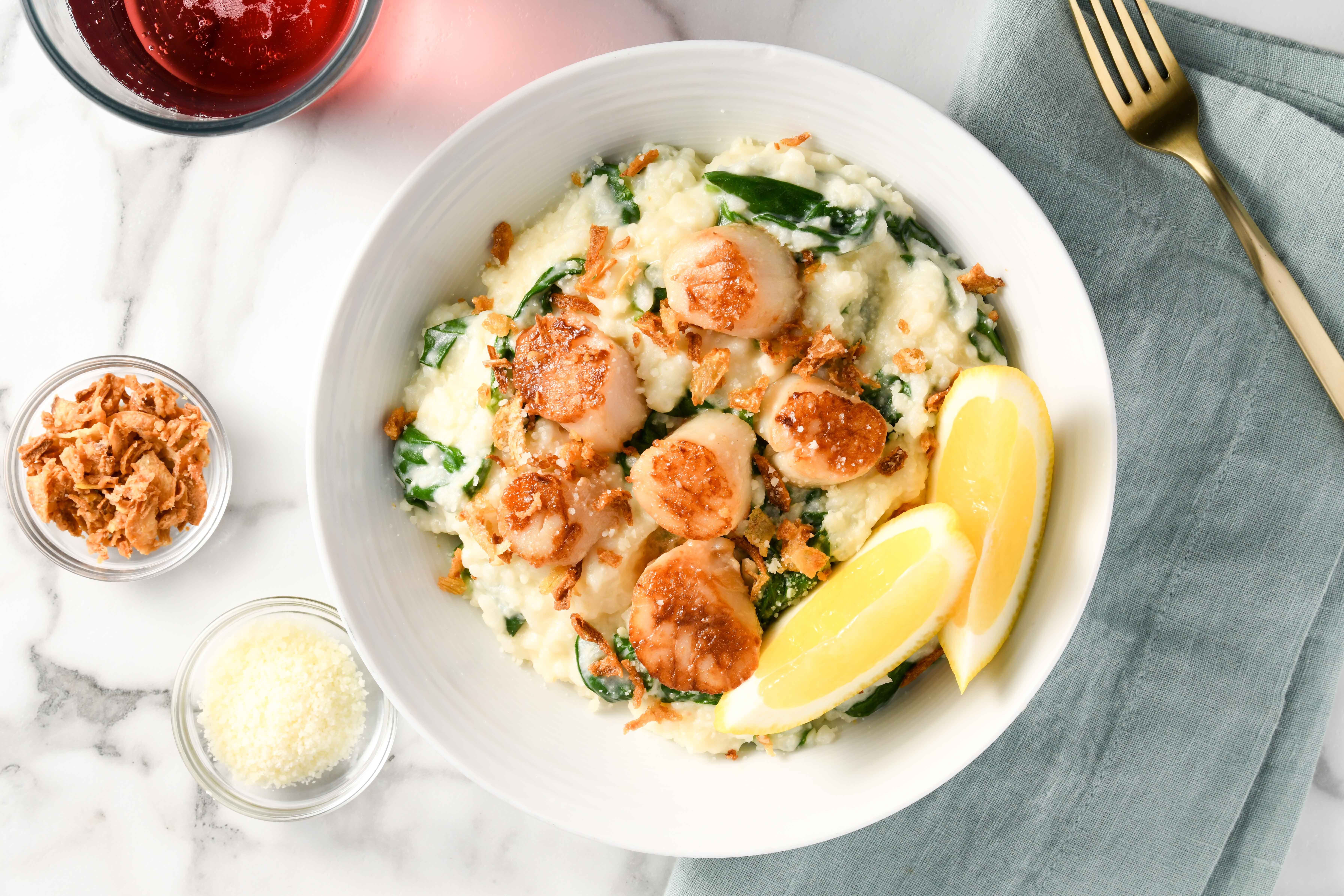Scallops Rockefeller Risotto Scallop Rockefeller Risotto Recipe - Home Chef