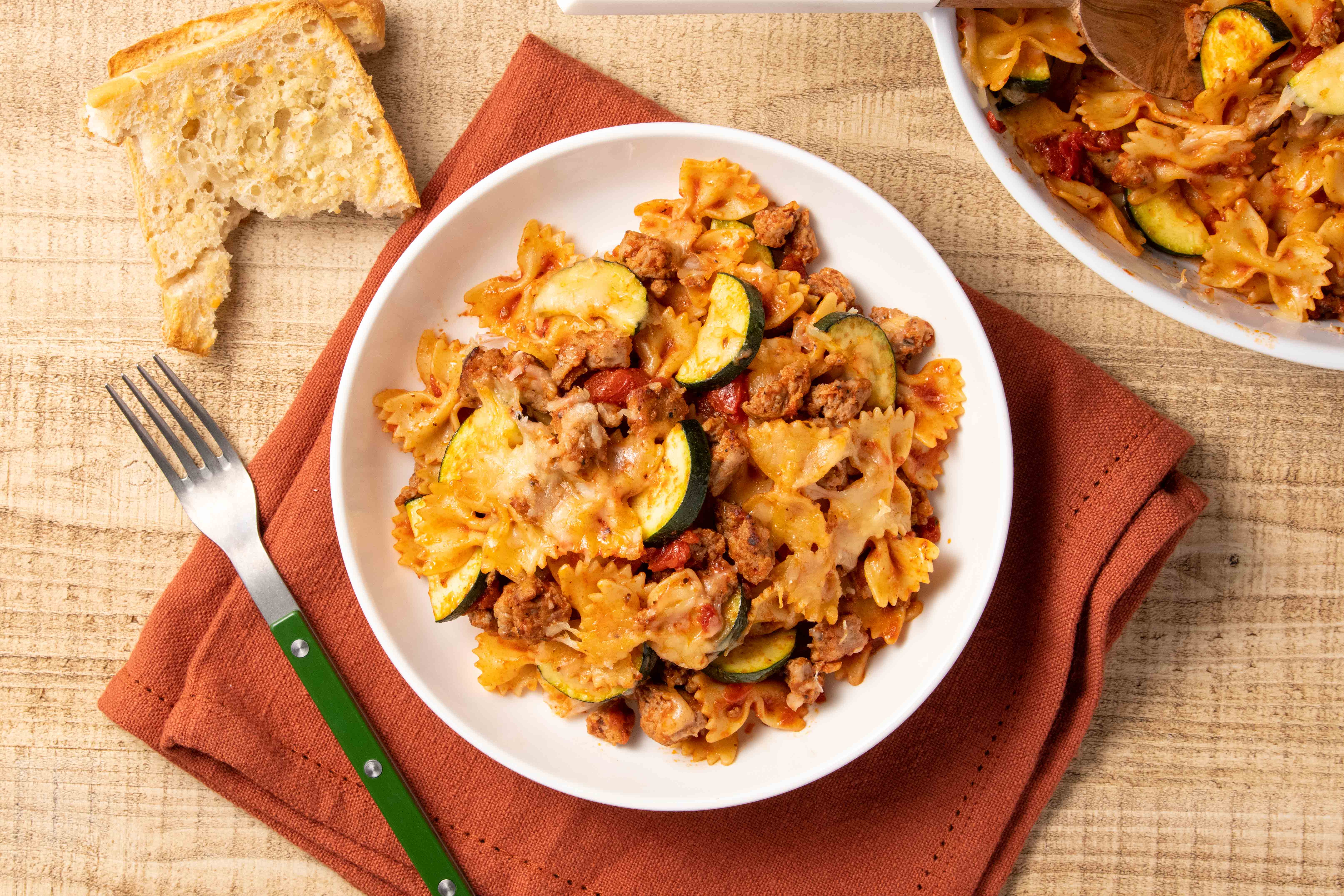 Baked Italian Sausage Farfalle Recipe Home Chef