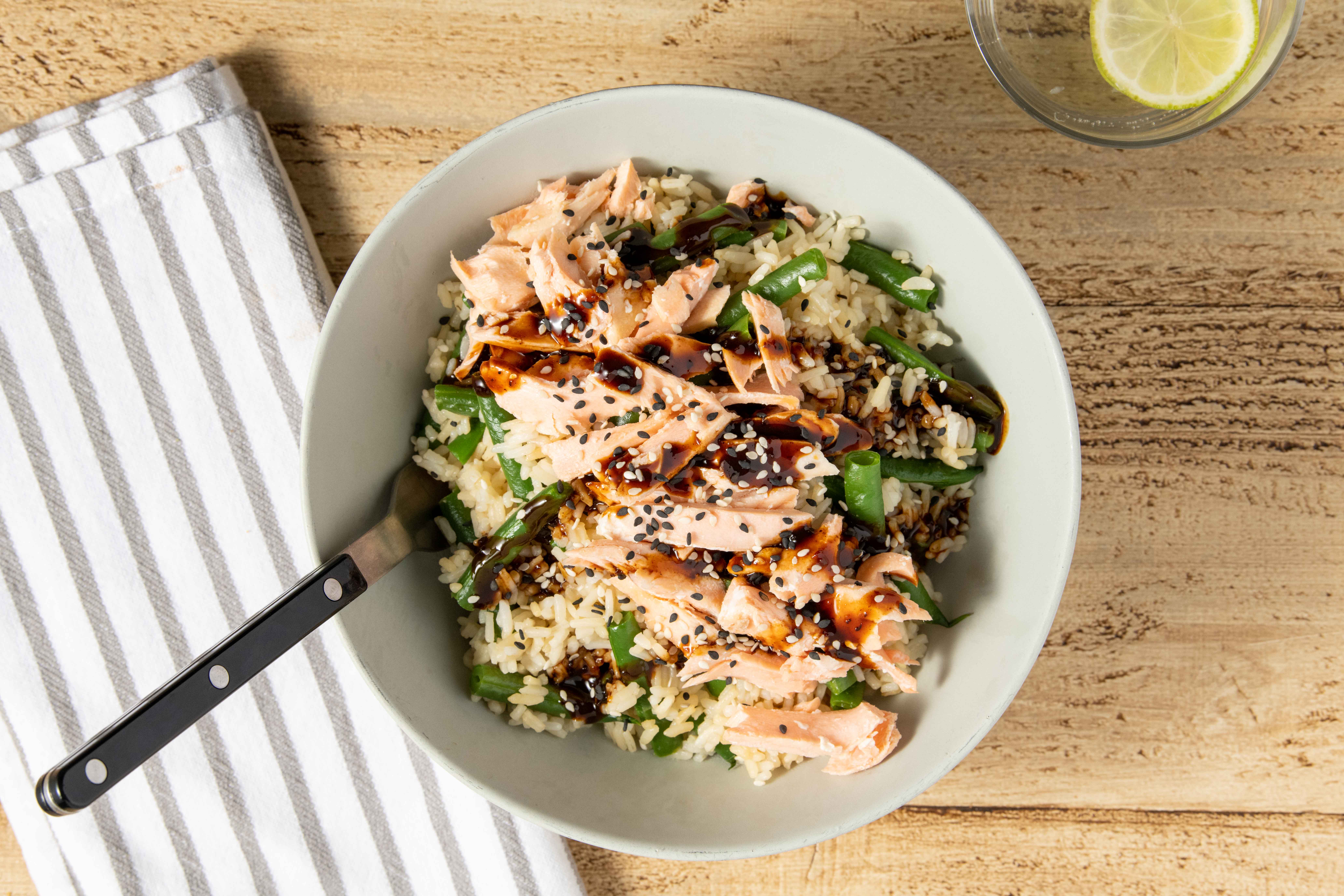 KoreanStyle BBQ Salmon Rice Bowl Recipe Home Chef