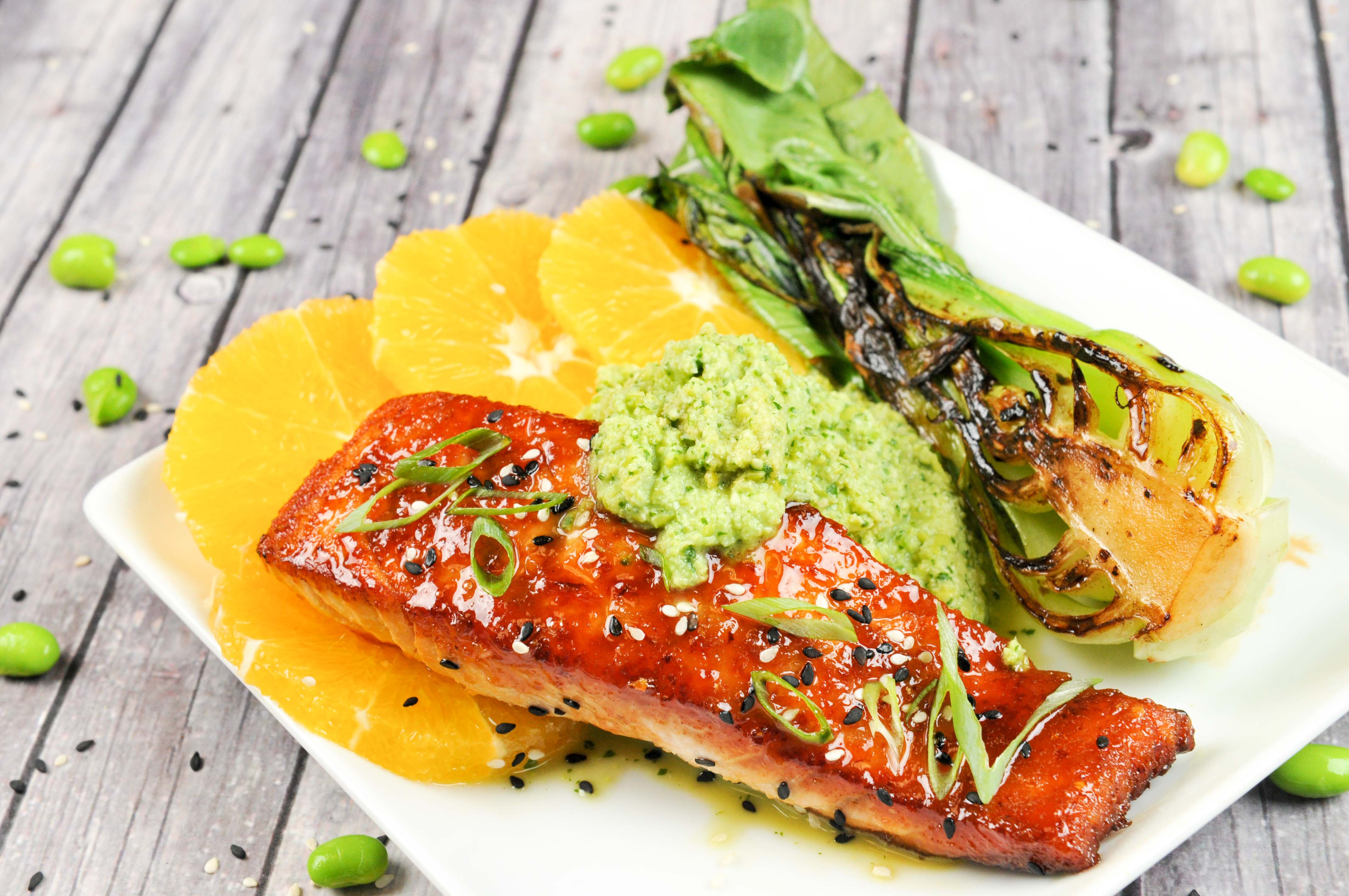 Agave-Ginger Glazed Salmon Recipe - Home Chef