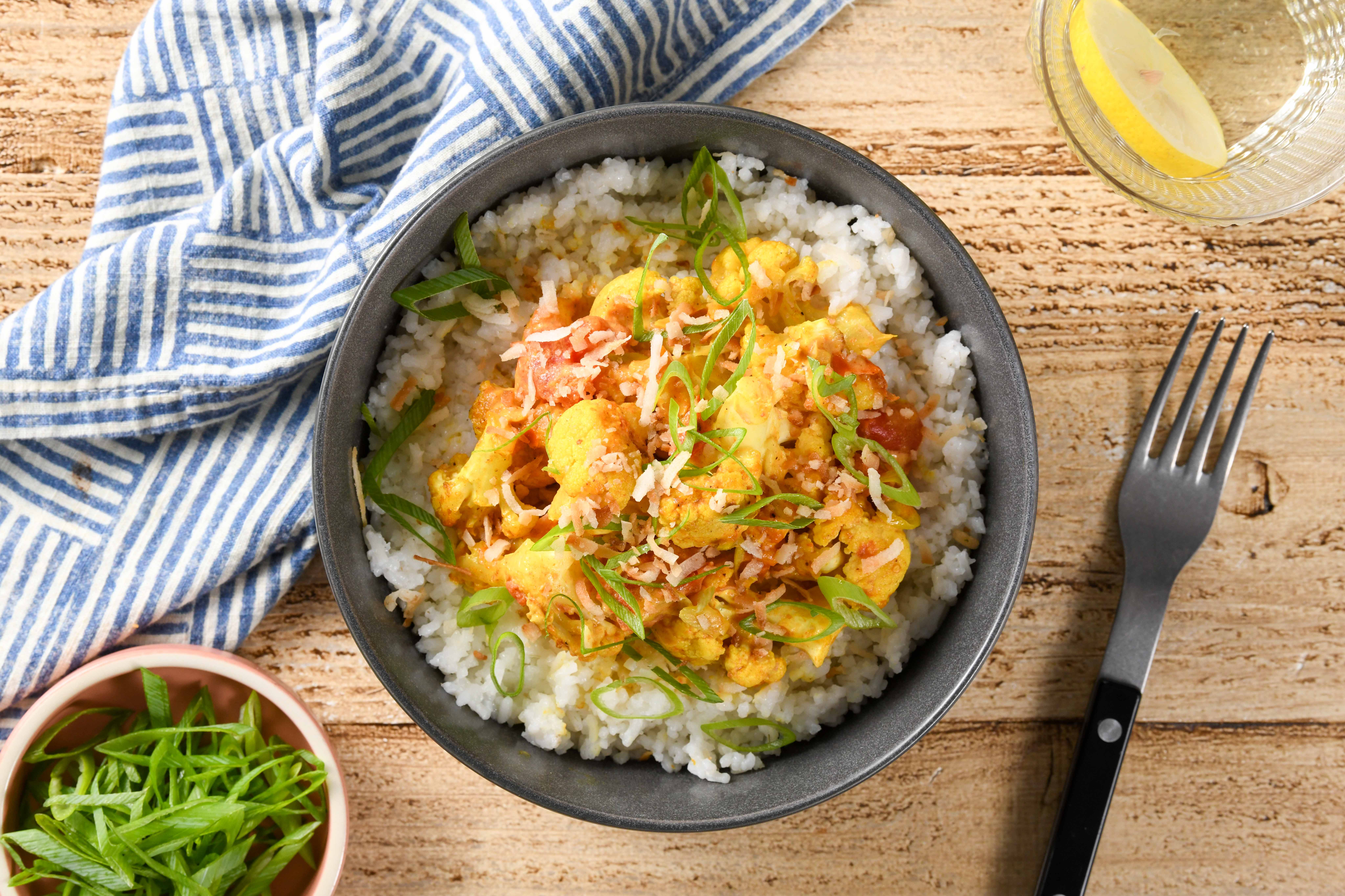 Cauliflower Curry Rice Bowl Recipe - Home Chef