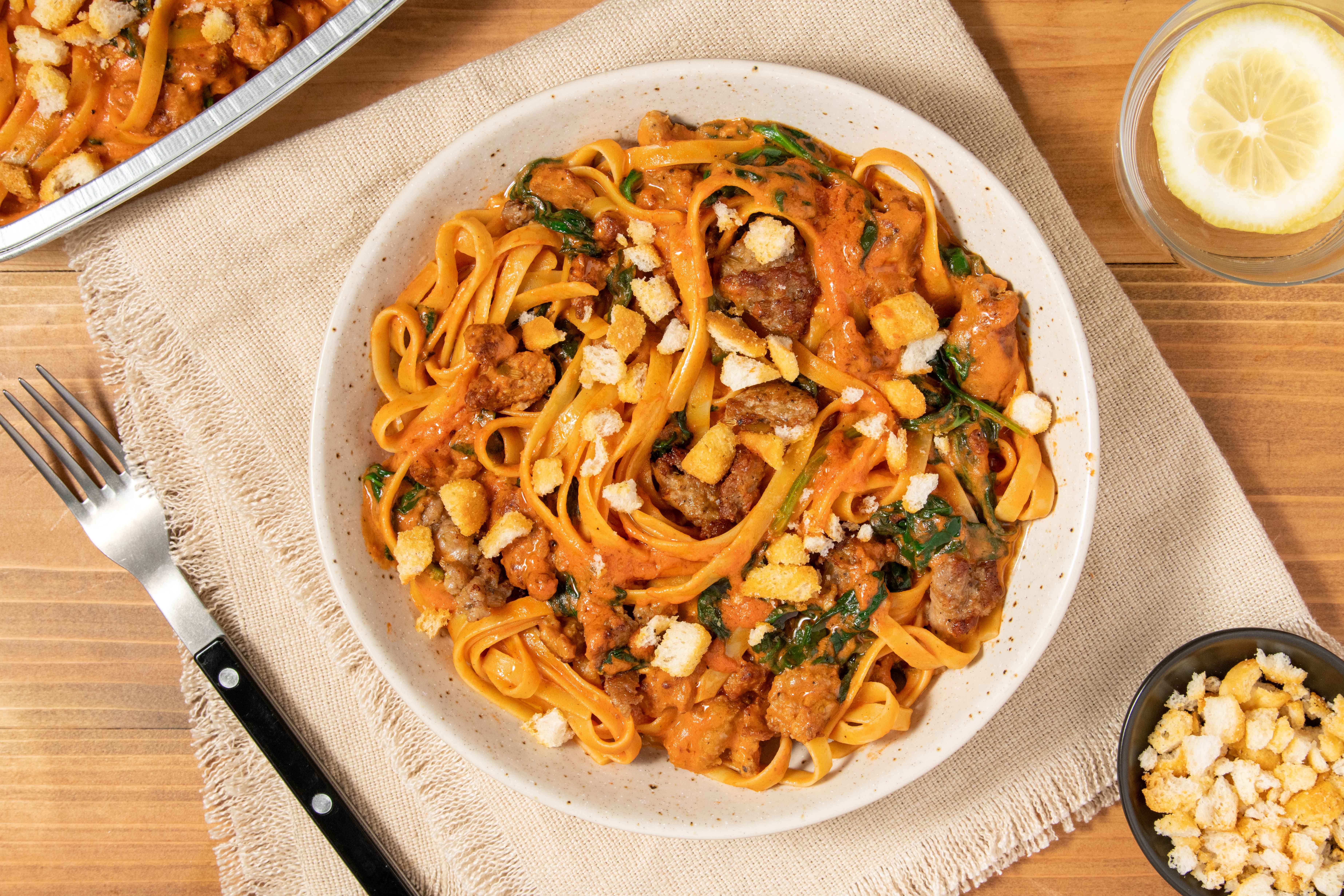 Italian Sausage Fettuccine Recipe Home Chef