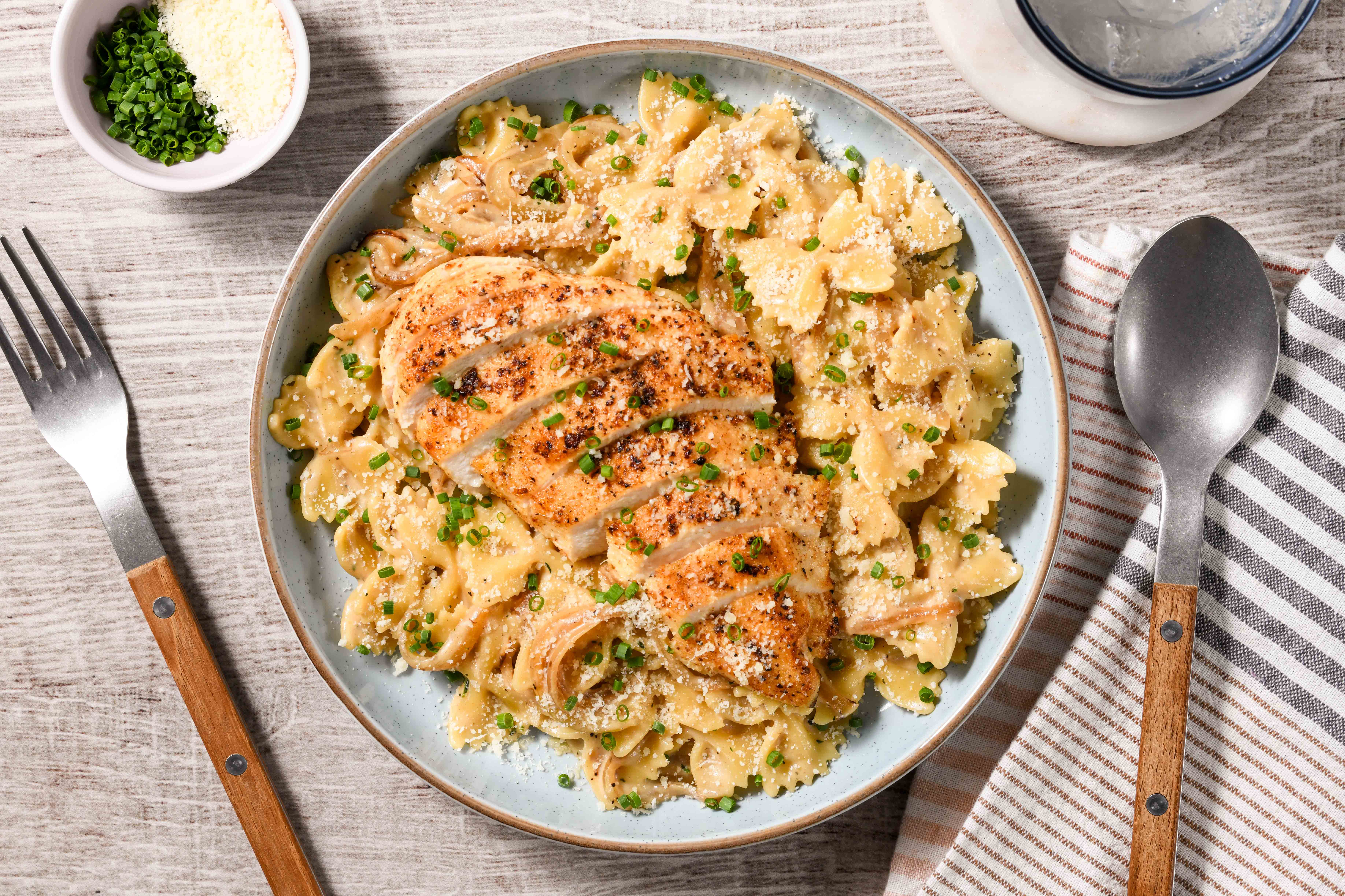 French Onion Chicken Farfalle