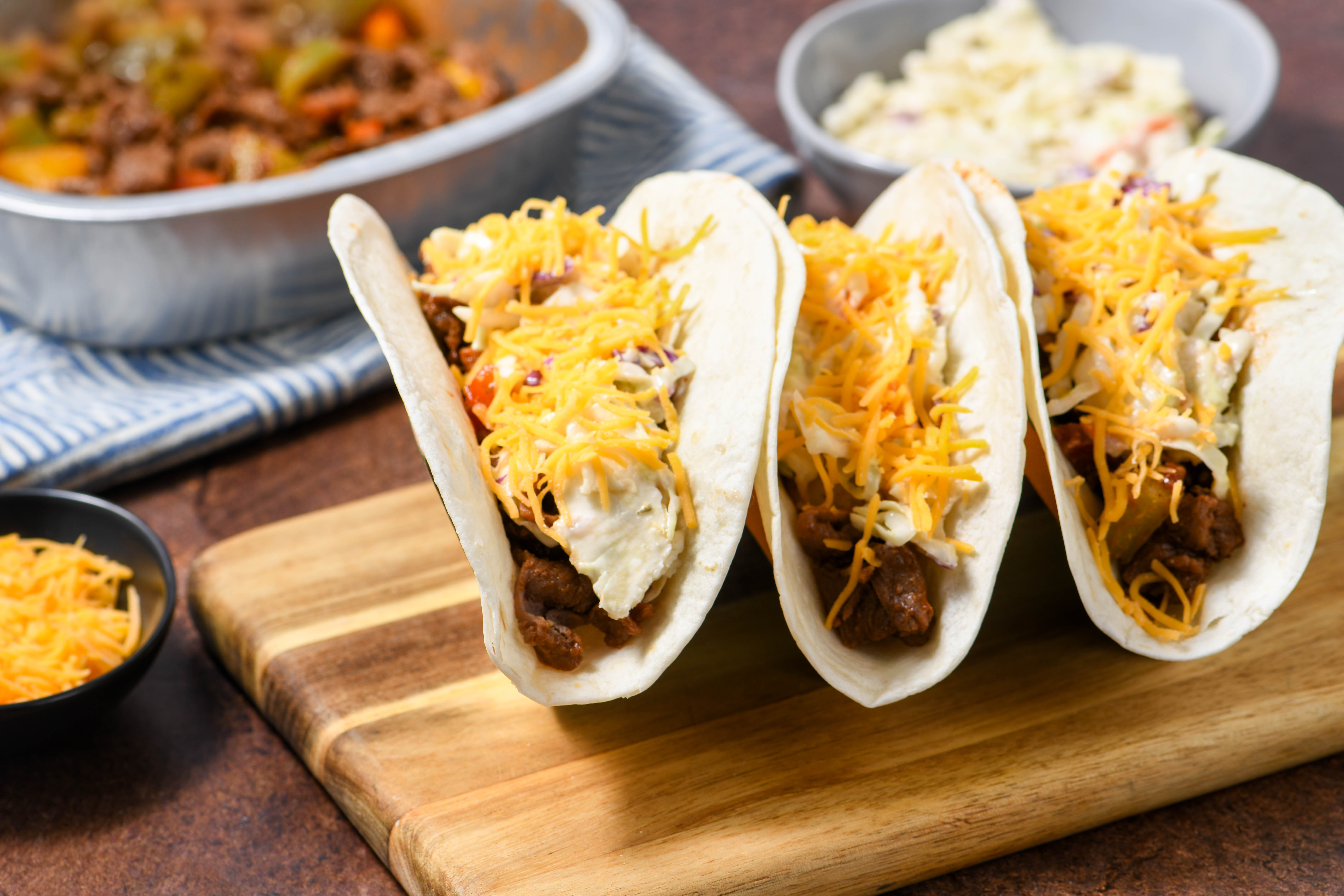 BBQ Beef & Bell Pepper Tacos