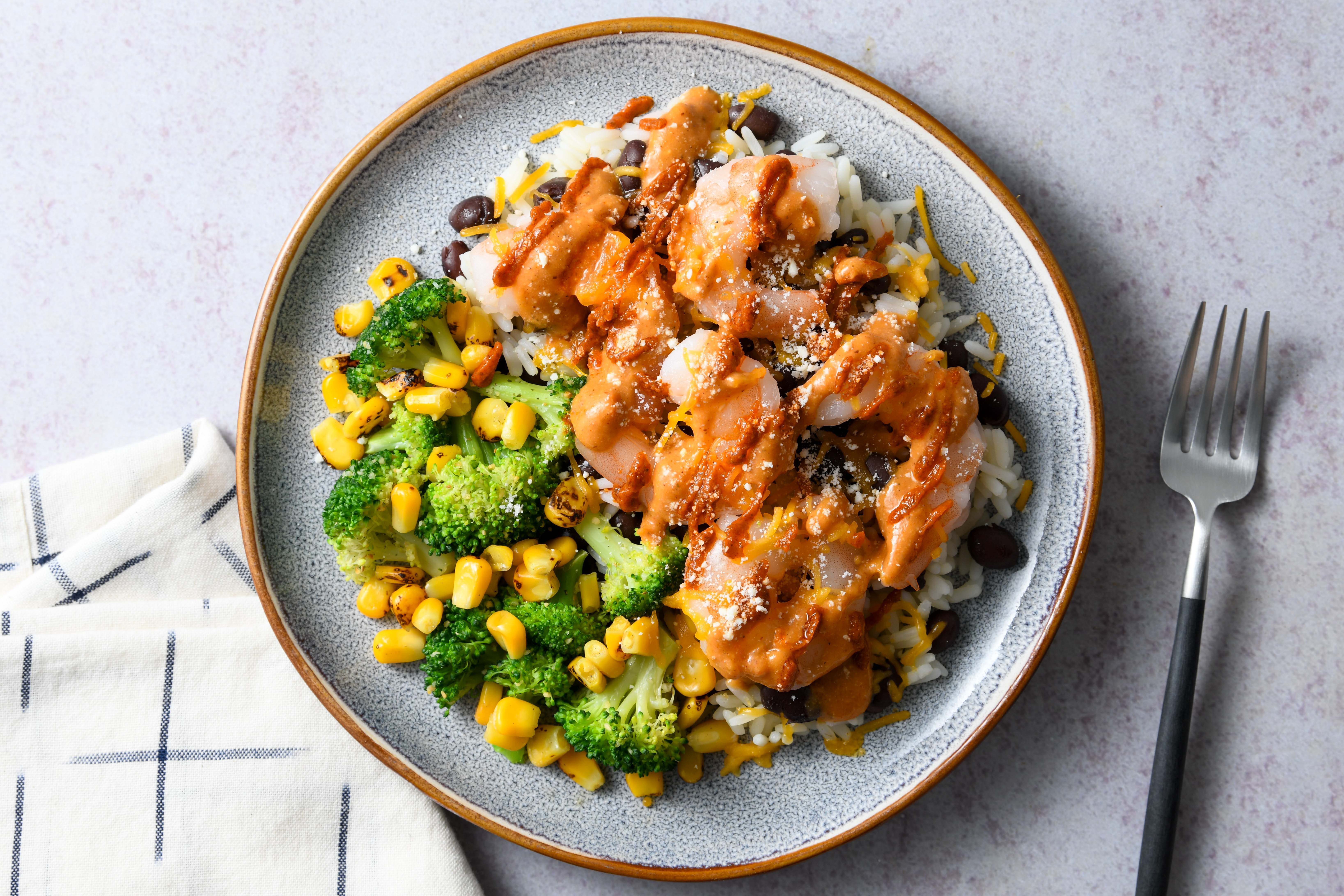 Creamy Ranchero Shrimp and Rice Recipe - Tempo