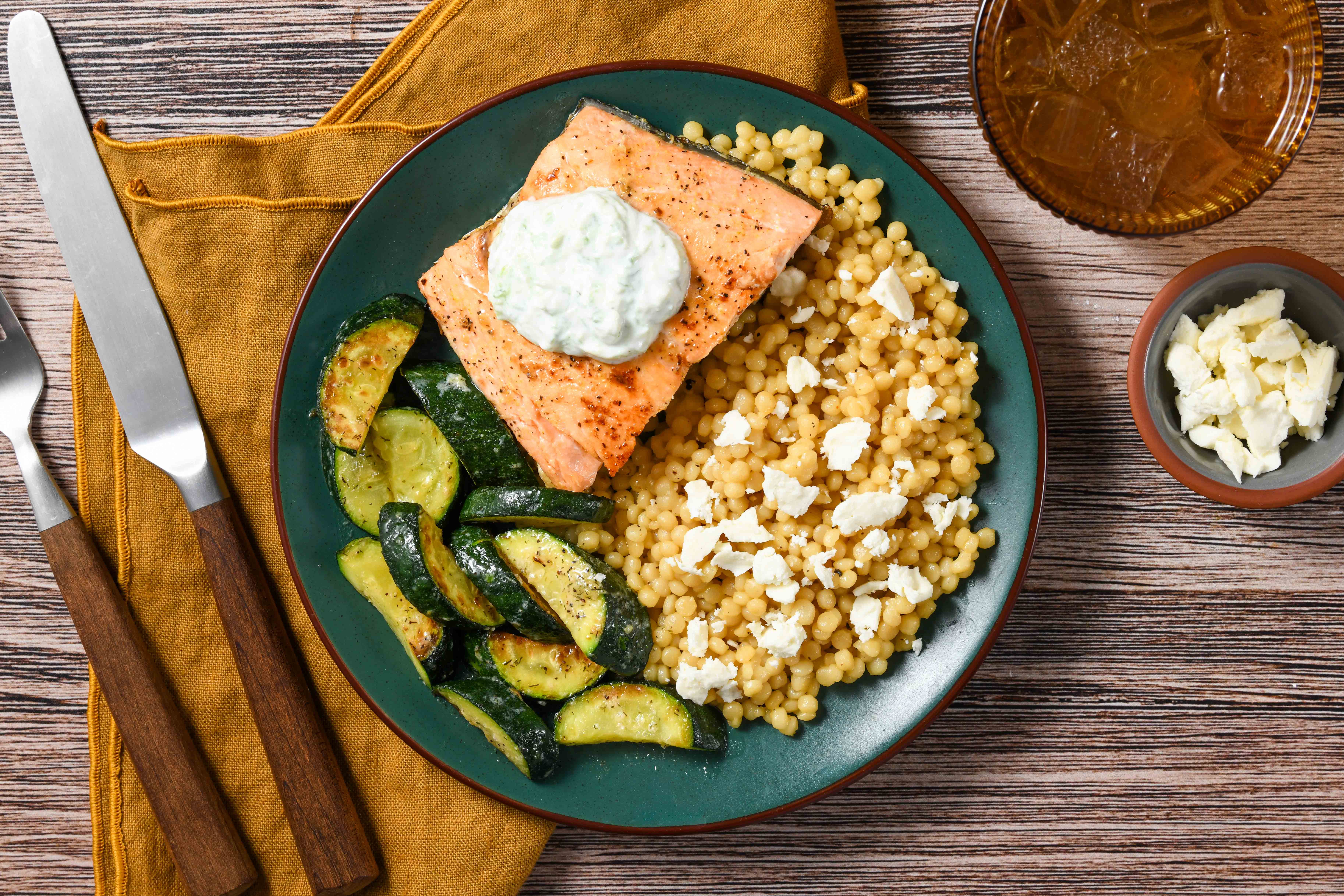 Salmon and Homemade Tzatziki Recipe - Home Chef