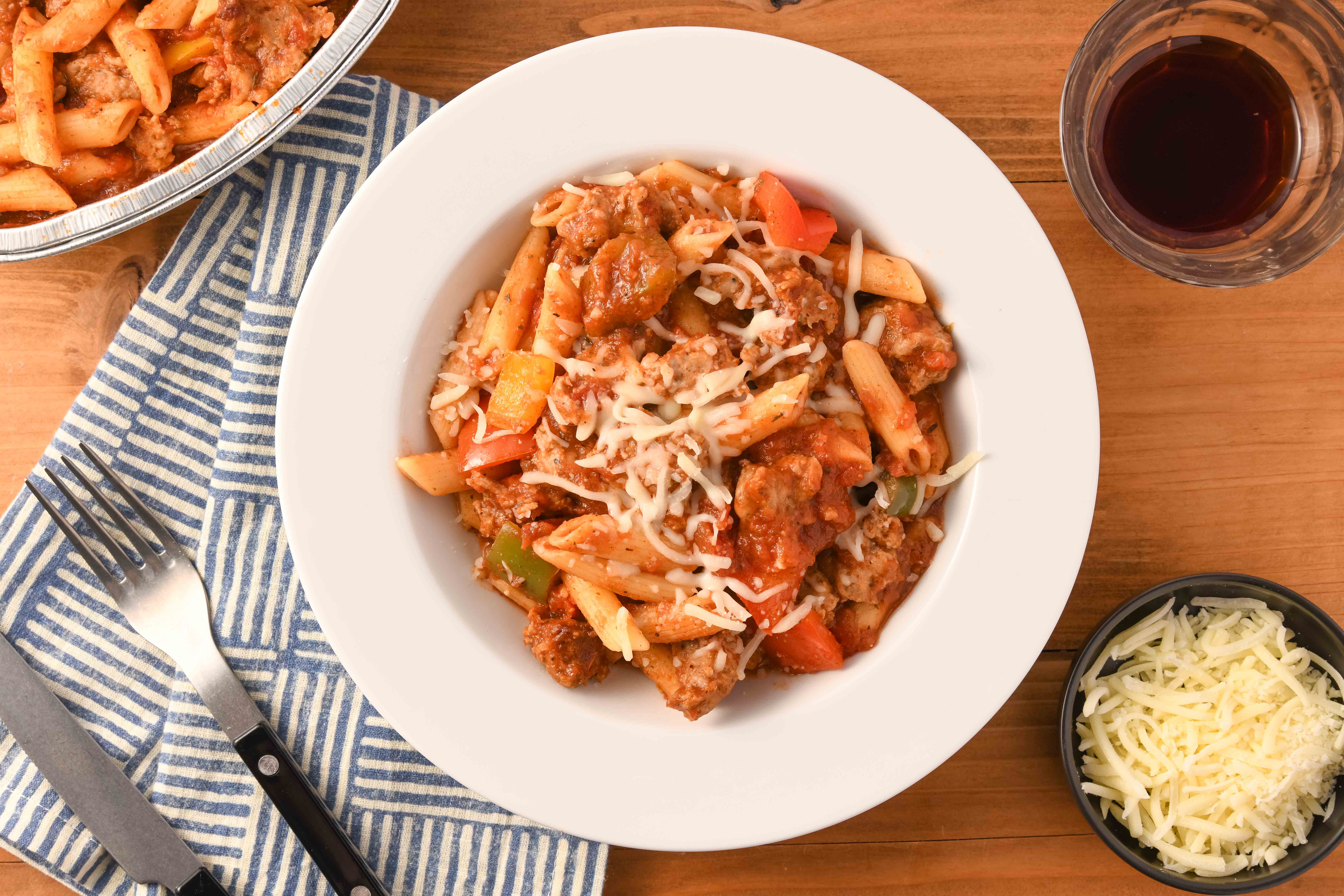 Chicago Style Sausage and Pepper Pasta