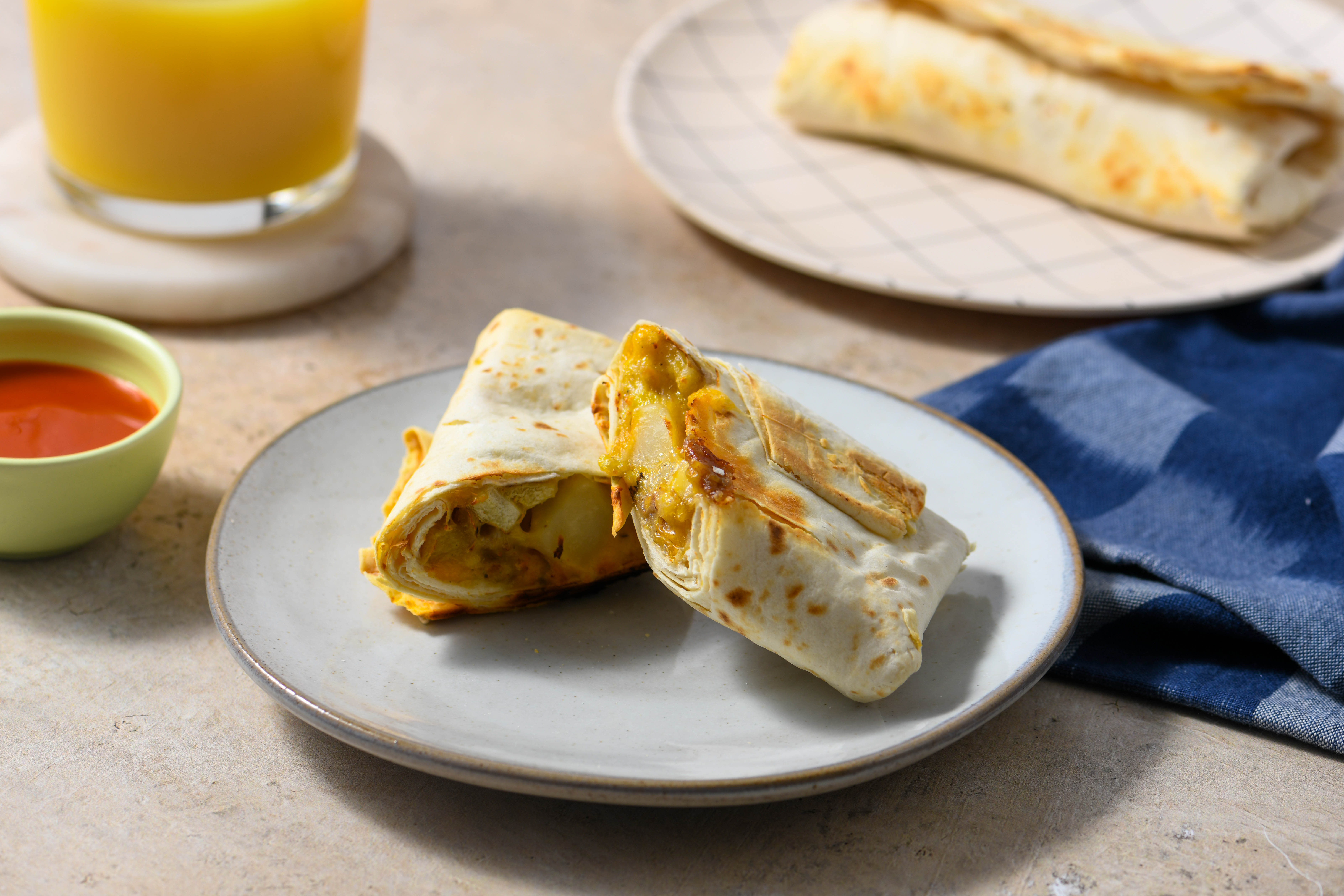 Sausage, Egg & Cheese Breakfast Burrito Recipe - Tempo