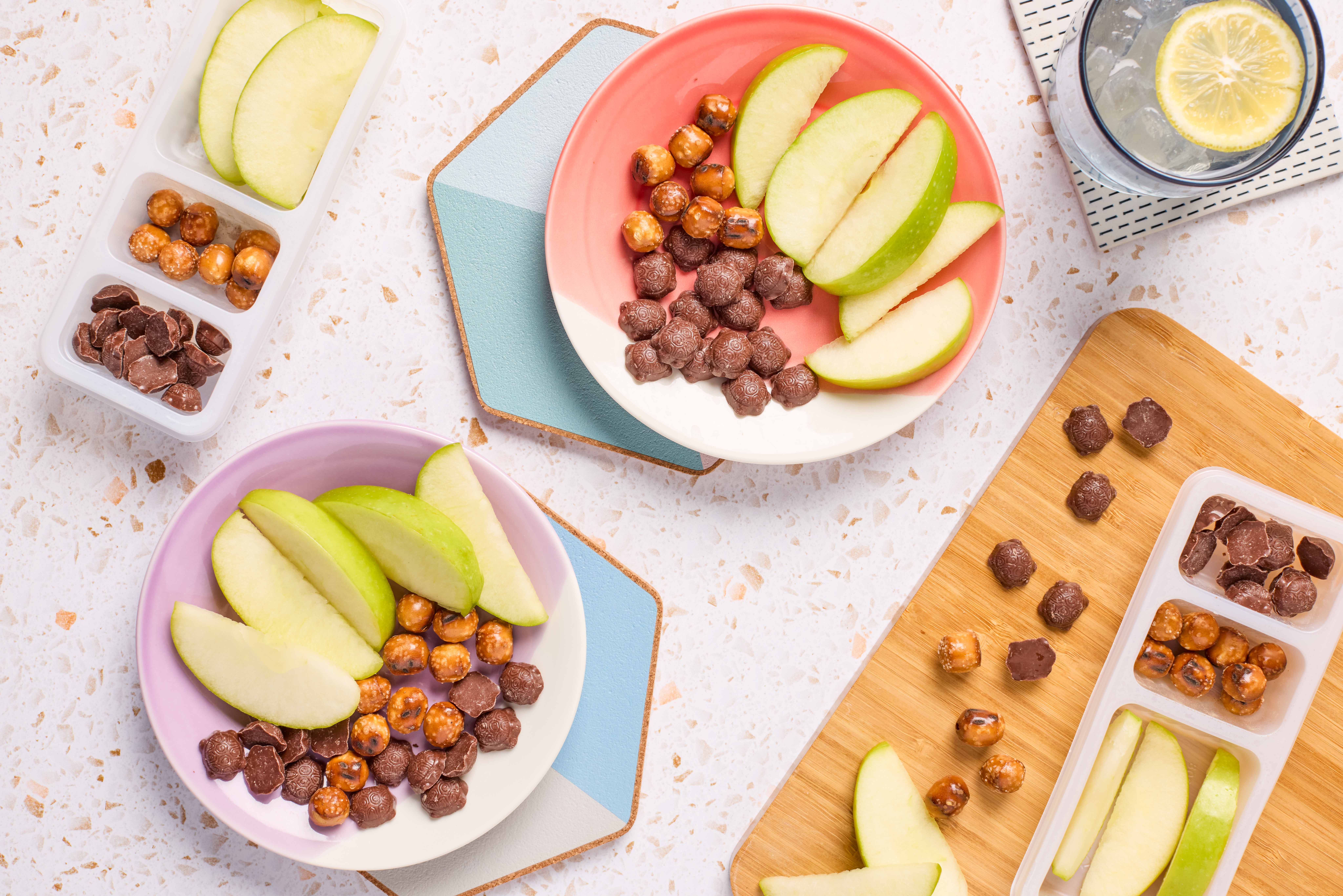 Apples, Chocolatey Caramels & Pretzels