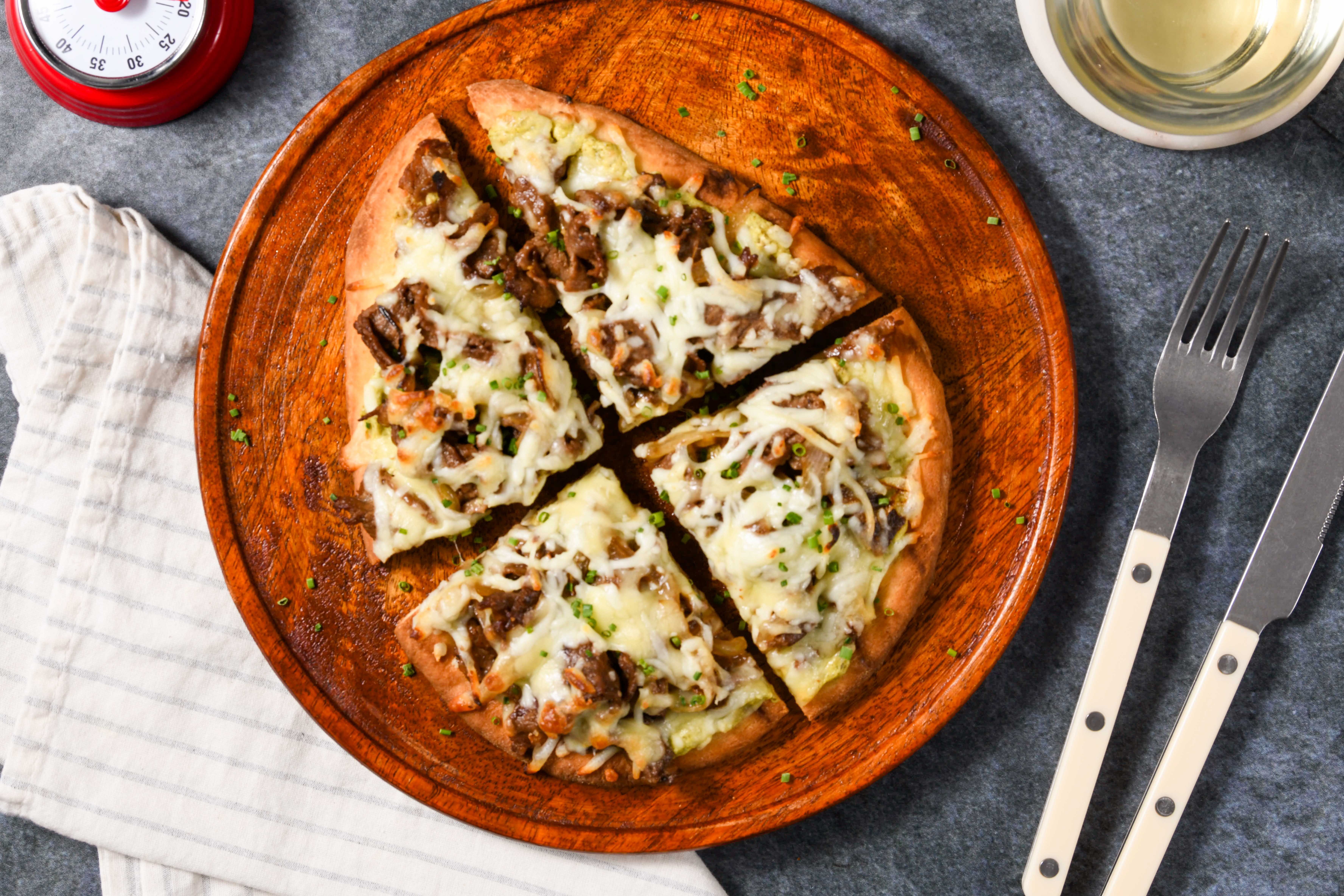 Steak and Onion Flatbread