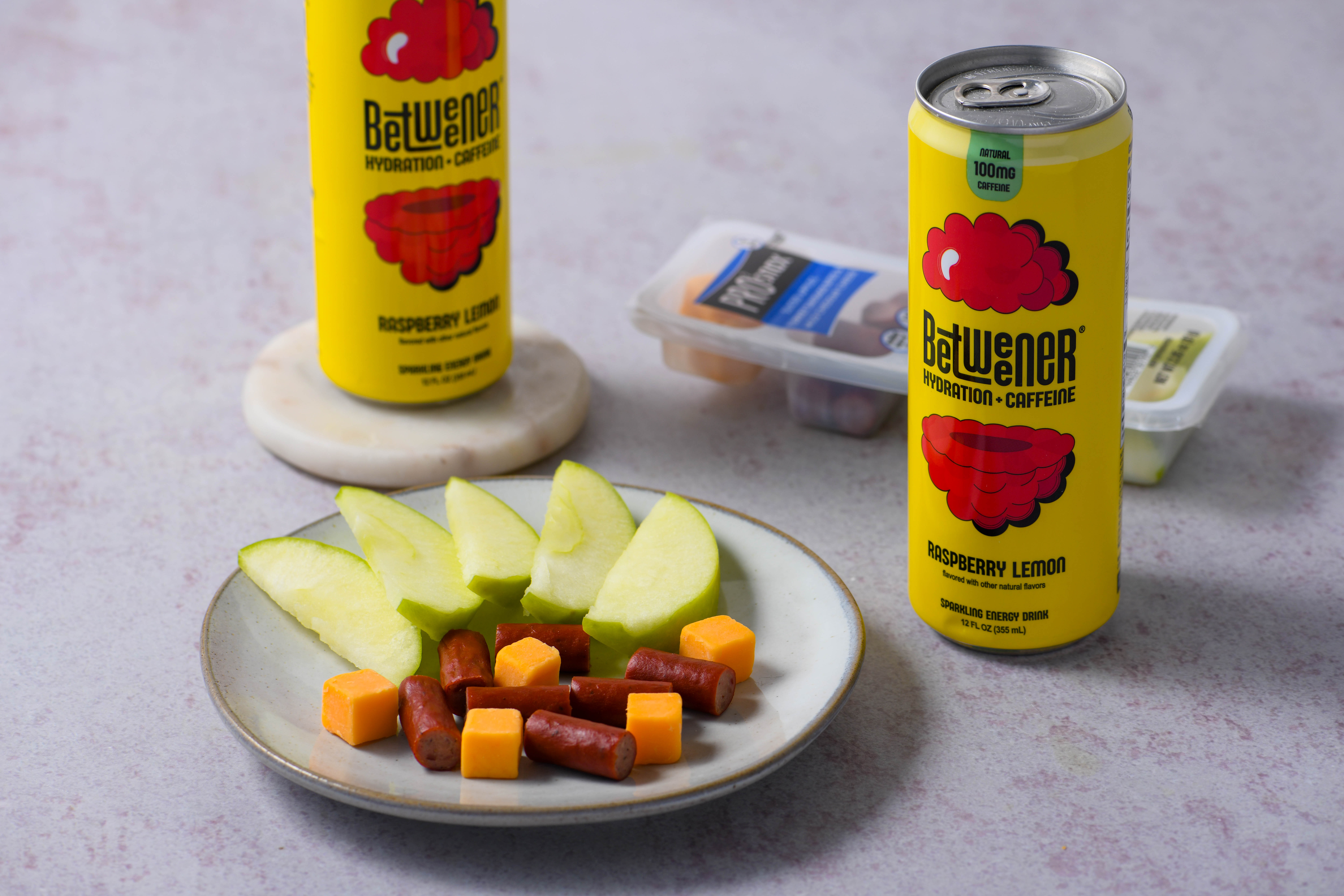Raspberry Lemon Sparkling Energy Drink & Apples, Turkey Sausage & Mild ...