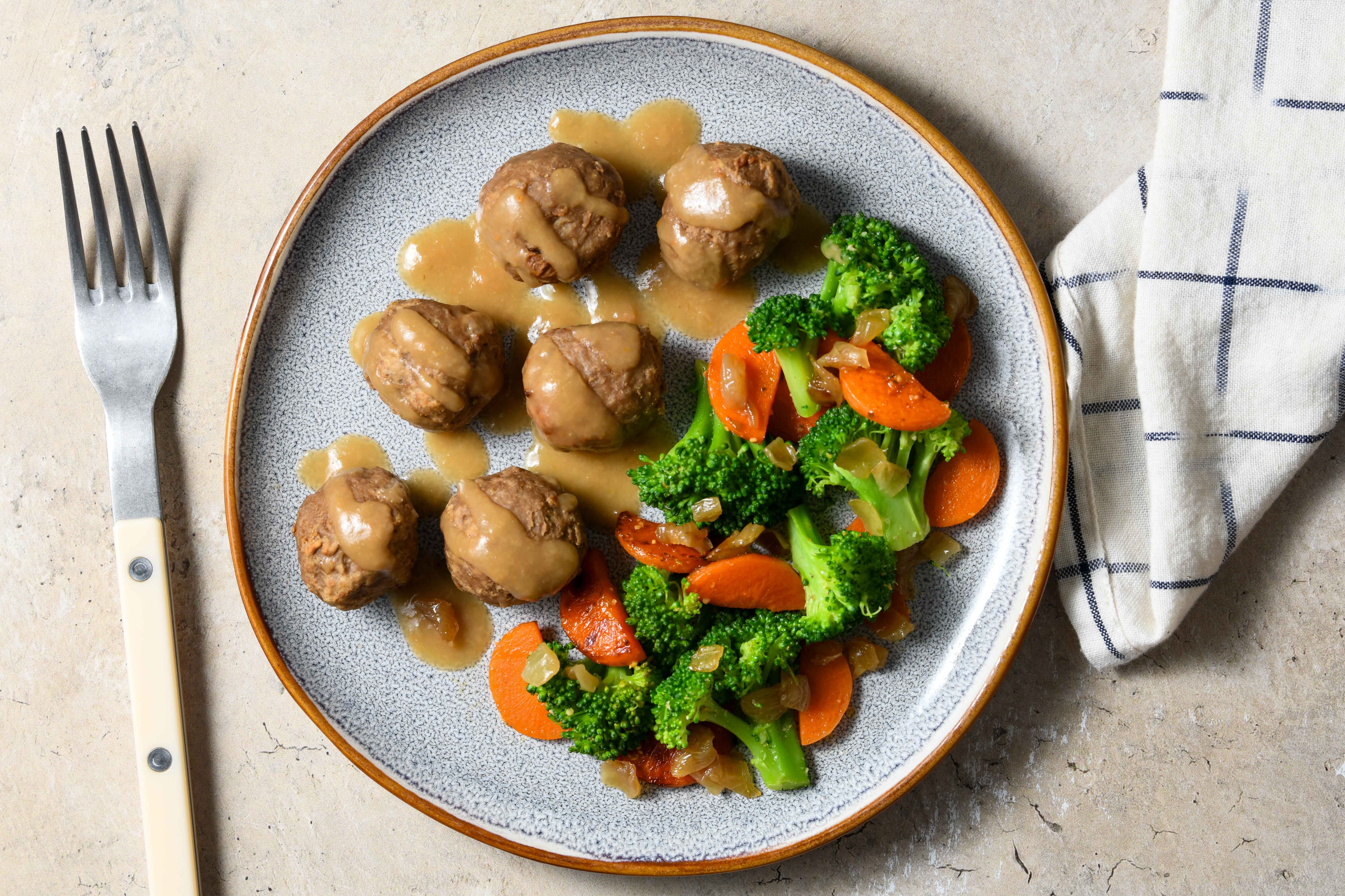 Turkey Meatballs in Diane Sauce