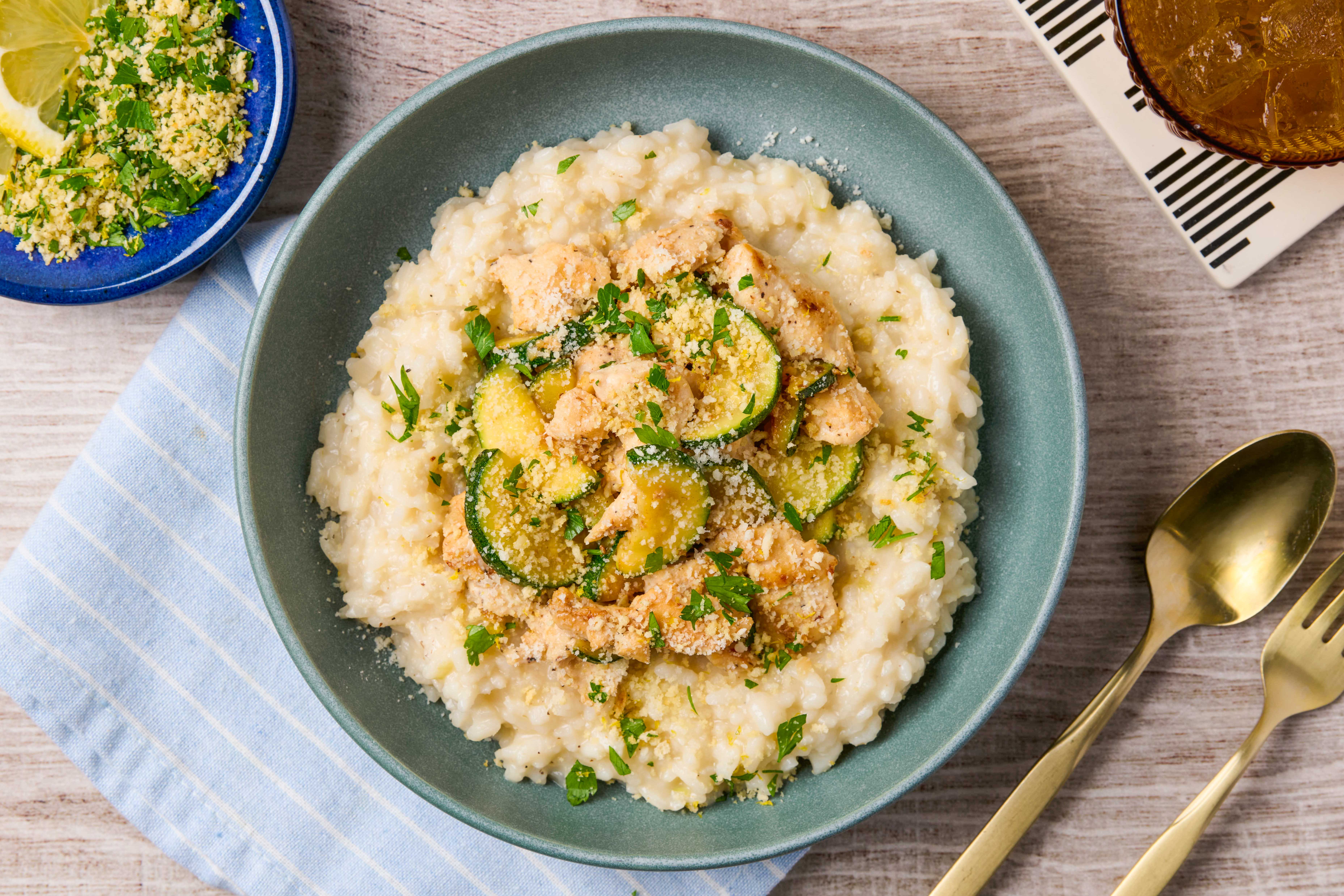 Garlicky Chicken Scampi Risotto Recipe - Home Chef