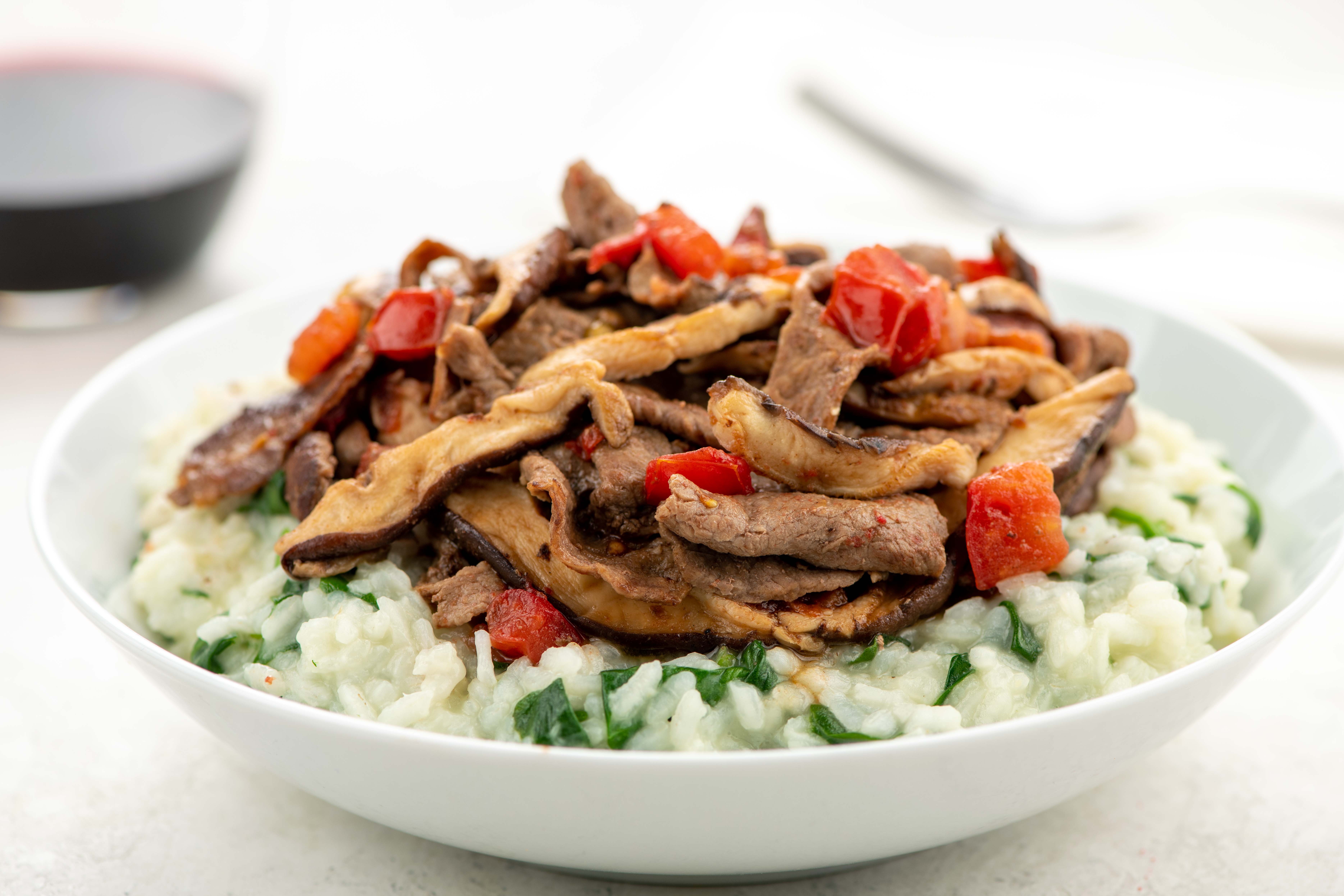 Butter Risotto Steak and Black Truffle Butter Risotto Recipe - Home Chef